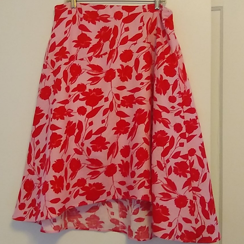 Eloquii high/low linen party skirt